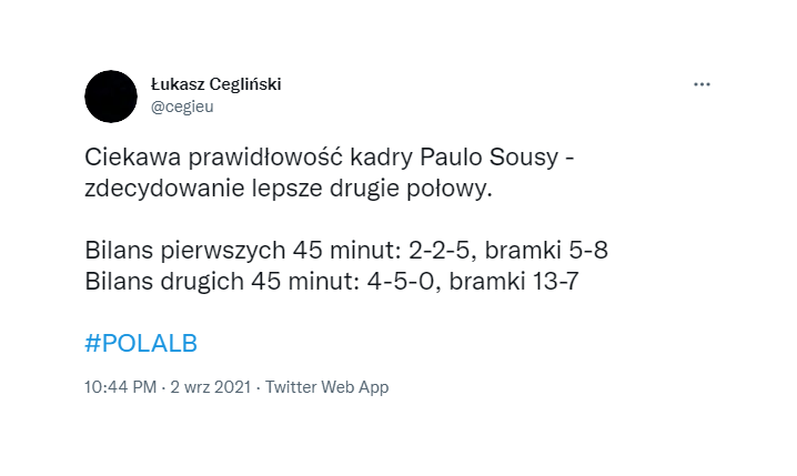 PIERWSZE POŁOWY za Sousy vs DRUGIE POŁOWY za Sousy :D